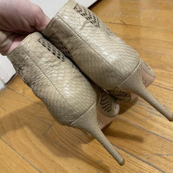 JOIE Shari Basic Buff Leather Stiletto Peep Toe EU Size 37 / US Size 6.5 - Picture 7 of 10